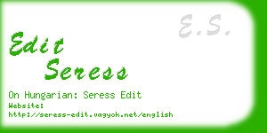 edit seress business card